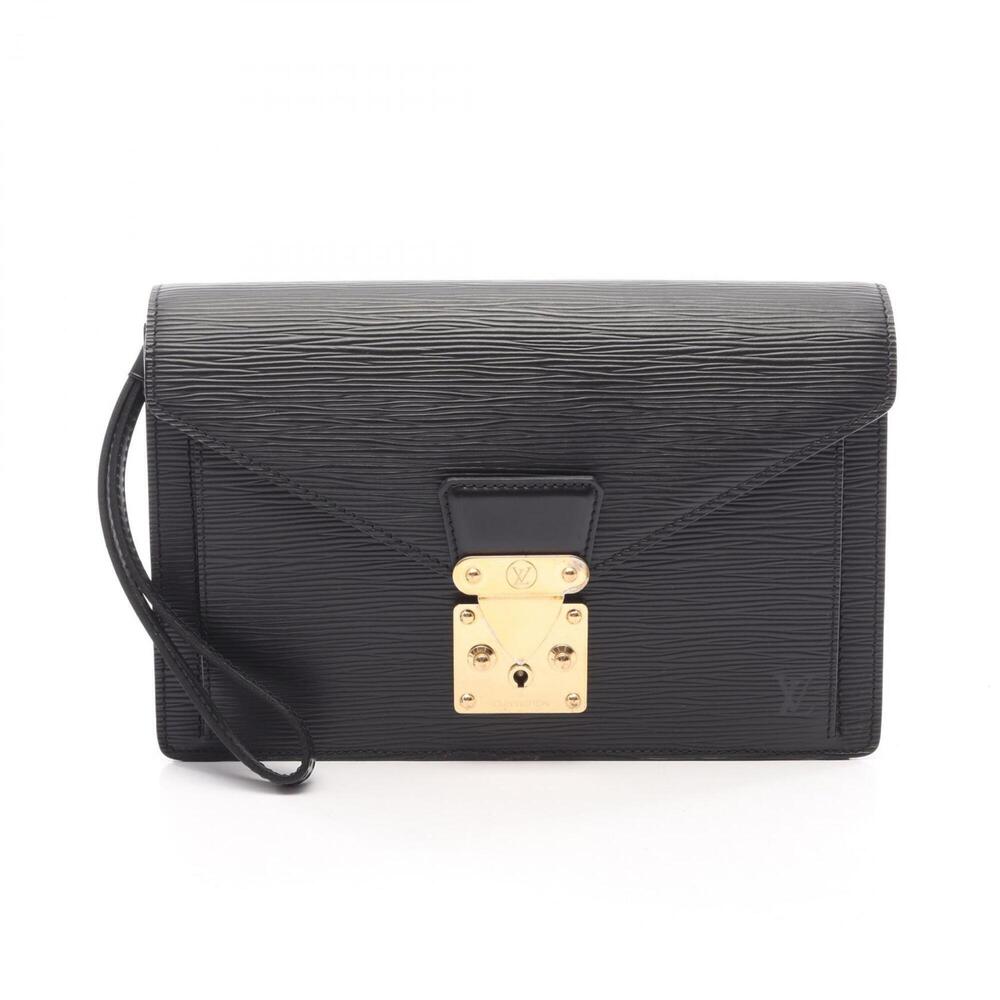 Louis Vuitton LOUIS VUITTON Serie Dragonne Second Bag Clutch Handbag Leather ...